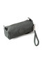 Crinkle / Clinker Single Zippered Wrist Strap Mobile Phone Clutch Bag Wallet Pen Holder Gray 1115H