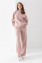 Ribbed Knitwear Set, Turtleneck Bottom Top Knitwear Set, Knitwear Sweater Trousers Double Set - 4