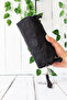 Single Zipper Black Phone Clutch Bag - Wrist Strap, Pocket Pen Holder, Wallet - 1115H - 4