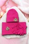 Girl's Teddy Bear Scarf-Beret-Gloves Set of 3 (3-8 Years) - 2