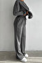 Women's Modal Fabric Stone Embroidered Bottom Top Double Suit - 3