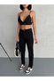 ZEO BASİC LYCRA MOM JEAN ȚESĂ GABRDIN NEGRU - 3