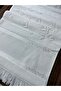 2 Pieces 50X90 Soft Etamin Jacquard Ecru Fringed Hand and Face Towel Cross Stitch Embroidery - 2