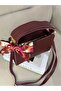 Women's Faux Leather Gold Accessory Zippered Shoulder Bag - 3