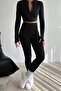 Slim Fit High Waist Recovery Crop Seamless Women's Tights Set - 3