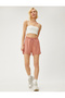 Tie Waist Standard Dusty Rose Women's Shorts 3sak70005ek