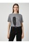 Printed Glitter T-Shirt Short Sleeve Relax Fit - 2