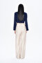 High Waist Wide Leg Trousers Stone - 5