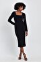 Square Neck Slit Dress(B23-00170)