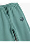 Printed Pocketed Elastic Leg Jogger Sweatpants - 3