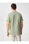 Basic T-Shirt Slim Fit Crew Neck Short Sleeve Cotton - 4