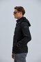 Men's Black Coat Hooded Men's Softshell Coat - 6