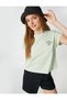 Short Sleeve T-Shirt Crew Neck Slogan Embroidered