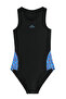 Spl Racerblk Jn43 Girls' Swimsuit Black / Turquoise