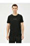 Sports T-Shirt with Slogan Print, Crew Neck, Short Sleeves - 3