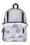 White Printed Cross Town Unisex Backpack - 3
