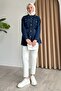 Stone Detailed Denim Blue Shirt Jacket - 4