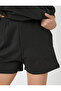 Ribbed Comfortable Short Shorts with Elastic Waist - 5