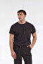 Single Top Crew Neck Lycra Doctor and Nurse Uniform Surgical Uniform Black |   Brl Bagel - 4
