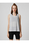 Sleeveless T-Shirt Glittery Halter Neck Relax Fit - 3