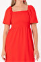 Women's Square Neck Wrap Dress - Comfortable and Modern Fit / Different Color Choices - 2