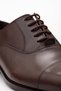 Ndm1001-1 100% Genuine Calf Leather Men's Classic Shoes Lace-Up Stylish Office Business Shoes Brown - 7