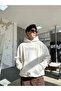Hardstone Stone Detailed Hoodie Oversize Sweatshirt - 3