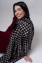 وشاح من مزيج الصوف منقوش بنقشة مربعات من PITI