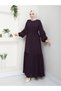 Tesetür Giyim Medina Silk Balloon Sleeve Skirt Gathered Ferace
