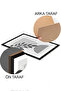 3 قطع من 3 إطارات بإطار أسود بإطار من MDF للملصقات - طقم 34 - 2