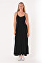 Women's Black Sling Long Dress - Summer Comfortable and Stylish Design - 2