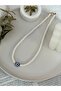 White Fimo Necklace with Evil Eye Beads |   Summer Women's Necklace |   Evil Eye Necklace - 2