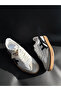 Tig White Black Suede Lace-Up Sneakers