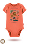 2-Piece 100% Cotton Organic Printed Snap Fastener Baby Bodysuit - 3
