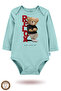 2-Piece 100% Cotton Organic Printed Snap Fastener Baby Bodysuit - 3