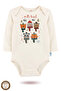 2-Piece 100% Cotton Organic Printed Snap Fastener Baby Bodysuit - 2