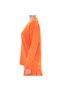 Orange Pleated Mini Skirt V-Neck Sweater Bottom Top Knitwear Set - 8
