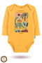 2-Piece 100% Cotton Organic Printed Snap Fastener Baby Bodysuit - 2