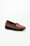 Large Size Genuine Leather Women's Daily Orthopedic Shoes Mink Flat Model - 4
