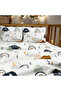 Peaceful Dreams Rainbow Themed 100% Cotton Single Duvet Cover Set 4 Pieces 160 X 220 cm - 5