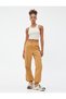 Cargo Trousers with Pocket Detail, Stopper and Elastic Waist - 2