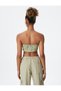 Parachute Crop Top Halter Neck with Stopper - 4
