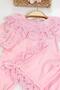 Baby Girl Pink Lace Luxury Baby Hospital Release Outfit Set, Great for Mevlüt and Special Occasions Stl66 - 6