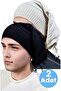 2-Piece Men's Winter Knitwear Knitted Beanie and Neck Collar