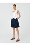 Linen Bermuda Shorts Wide Leg High Waist