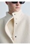 High Collar Wool Coat - 6