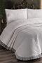 مفرش سرير مزدوج من Bade، طقم سرير - إكرو (BEDDING SET) - 2