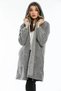 Women's Zippered Hooded Soft Plush Sweatshirt Cardigan - 4