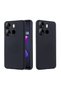Tecno Spark Go 2023 Compatible Silicone Case - Flexible Pastel Color Cover with Camera Protection - Black