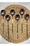Silver Stainless Steel 6 Pieces Round Form Eat Spoon